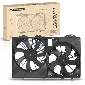 A-Premium Engine Radiator Cooling Fan Assembly Compatible with Select Toyota & Lexus Models - Sienna 2011-2016, RX350 2010-2015, fits with Trailer Tow Package - Replace# 163610P180, 163610P440