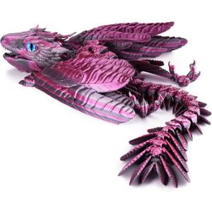 Feathered Wyvern Dragon, 3D Printed Dragon, Articulated Dragon, Fidget Dragon, 3D Printed Toys, Desktop Pet (Stellarscale)