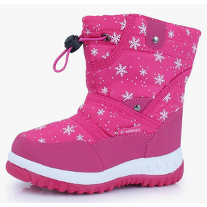 CIOR Winter Snow Boots for Boy and Girl Outdoor Waterproof with Fur Lined(Toddler/Little Kids) Size 26