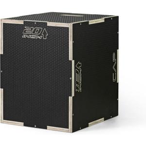 CAP Barbell 3-in-1 Plyometric Box | Multiple Styles and Sizes, 20in x 18in x 16in