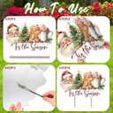 Shimeyao Winter Yard Garden Stakes Outdoor Tis The Season Sign 23.62 x 11.81 Inches Xmas Metal Yard Sign, Front Door Decor Signs for Winter Holiday Decorations Harvest Patio Lawn Walkway