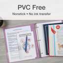 Cardinal 3 Ring Binders, Binders for School and Office, Durable 1 Inch, Round Rings, Holds 225 Sheets, ClearVue Presentation View, Non-Stick, Two-Tone Pastel Interiors, 4 Pack (1002479)