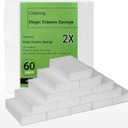 Magic Eraser Sponges 60 Pack, Extra Dense (2X Density), Heavy Duty Cleaning Sponges for Kitchen, Bathroom, Wall, Melamine Foam Pads for Tough Stains, No Scratching