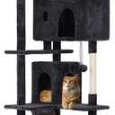 FDW Cat Tree 70in Cat Tower Multi-Level Durable Cat Scratching Post & Cozy Fun Cat Jumping Platform Space Saving Cat Condo Pet Play House for Indoor Cats,Dark Gray