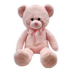 Holiday Home Jumbo Bear Plush - Pink, 36 in