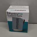 PantryPro 1.7L 1500W Rapid-Boil Electric Kettle - Stainless Steel Interior - Auto Shut-Off, Boil-Dry Protection, LED Indicator, Wide Opening - Cream White