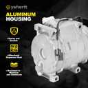 AC Compressor with Clutch with Clutch Compatible with Honda Accord 2003-2007, Odyssey 2005-2007, Pilot 2005-2008, Ridgeline & Acura MDX TL, 3.0L 3.2L 3.5L w/One Plug