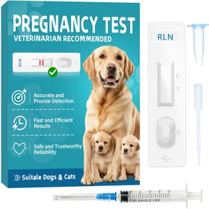 at-Home Dog Pregnancy Test Kit | 15-Minute Accurate Results | Easy Pregnancy Test Strips for Dogs & Cats | Safe Early Detection