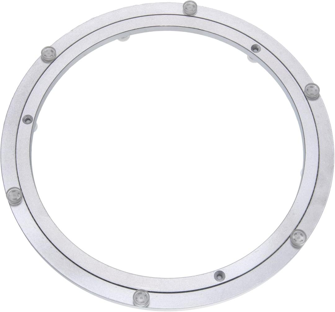 Aluminum Heavy Duty Lazy Susan Rotating Turntable Bearing Swivel Plate Hardware for Dining-Table (12 inch)
