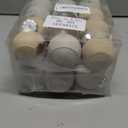 24 Pcs Neutral Matte Christmas Ball Ornaments 2.4 Inch Rustic Boho Gray Charcoal Beige White Xmas Bulbs Ornament Vintage Xmas Baubles Modern Christmas Decor for Tree Farmhouse Decor