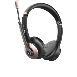 Earbay Wireless Headset, Bluetooth Headsets with Microphone Noise Cancelling, On Ear Headphones with Mic Mute, Handsfree PC Headsets for Zoom/Ms Teams/Skype/Dual Connect/Laptop/iPhone/Tablet