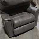 Navi Rocker Recliner In Smoke Faux Leather.