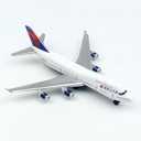 Airplane Model, Delta 747 Aircraft Die-cast Metal Planes Suitable for Collection and Desktop Decor