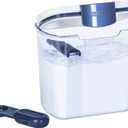 ProKeeper 1 Quart Airtight Powdered Sugar Storage Container  Grey, BPA-Free Plastic