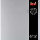 Tankless Water Heater Electric 27kW at 240 Volt, ThermoMate On Demand Instant Hot Water Heater Up to 6.4GMP, Self-Modulating Energy Saving for Residential Indoor Shower, Draw 114Amp