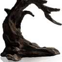FZONE Driftwood for Aquarium Resin Model pH Neutral Aquarium Rocks for Aquascaping,Hardscape (01Driftwood: 5.12"  3.54"  5.91")