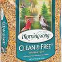 Morning Song Clean & Free Shell Free Wild Bird Food, Premium No Mess Bird Seed for Outside Feeders, 10-Pound Bag (EXP 10/15/26)