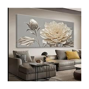 QSQ Large Wall Art For Living Room Home Wall Decor Modern Canvas Art Wall Decor 29 X 58 Inches Modern Flower Wall Art Elegant Picture For Bedroom Hotel Office Artwork