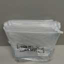 Xuniea 50 Pcs Mini Clear Makeup Bag Small Clear Zipper Pouch Travel Plastic Cosmetic Organizer Waterproof for Toiletries Swimsuit Bikini Bathing Suit(9.8'',Transparent)