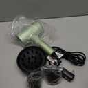 Slopehill Professional Ionic Hair Dryer, Powerful 1800W Fast Drying Low Noise Blow Dryer with 2 Concentrator Nozzle 1 Diffuser Attachments for Home Salon Travel (Lime Cream)