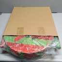 Gemscream 18 Inch Large Round Red and Green Piñata Kit with Stick Blindfold and Confetti Glitter Blank DIY Piñata for Birthday Party Game Wedding Carnival Party Supplies