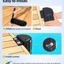 OCEANBROAD Boat Bumpers for Docking, Boat Dock Bumpers for Edge & Side, Marine Fender Guard with Stainless Steel Hardware, UV-Resistant PVC, Vertical Dock Protection for Straight Edge Installation