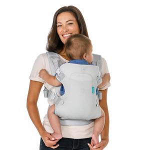 Infantino Flip 4in1 Light & Airy Convertible Baby Carrier, Adjustable, Ergonomic Babywearing, Registry Essential, Baby Carrier for Newborn to Toddler