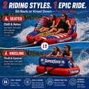 Towable Tubes for Boating 2 Person Boat Tube for Tubing with EVA Pad, Large
