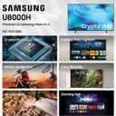 Samsung 50-Inch Class Crystal UHD U8000H Series Samsung Vision AI Smart TV (2026 Model, 50U8000H) Crystal Processor 4K, Endless Free Content, Motion Xcelerator, Color Booster, Alexa Built-in