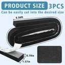 3Pcs Universal Vented Ridge Material 2"x15" Metal Roofing Self-Adhesive Felt Closure Strip Black Insulating Roof Panel Seal Weather Resistant Sealing Strips for Metal Roofs