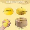Dumpling Squishy, Mystery Squishy Dumpling Box, Sensory Stress Ball Squeeze Toys for Stress Relief, Cute Soft Decompression Dough, Birthday Gift (Yellow)