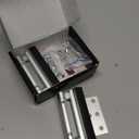 Home Security Door Lock, 2 Pack Childproof Door Reinforcement Lock with 3 Inch Stop Withstand 800 lbs for Top Front Inward Swinging Door, Upgrade Flip High Night Lock to Defend Your Home Kids (Silver)