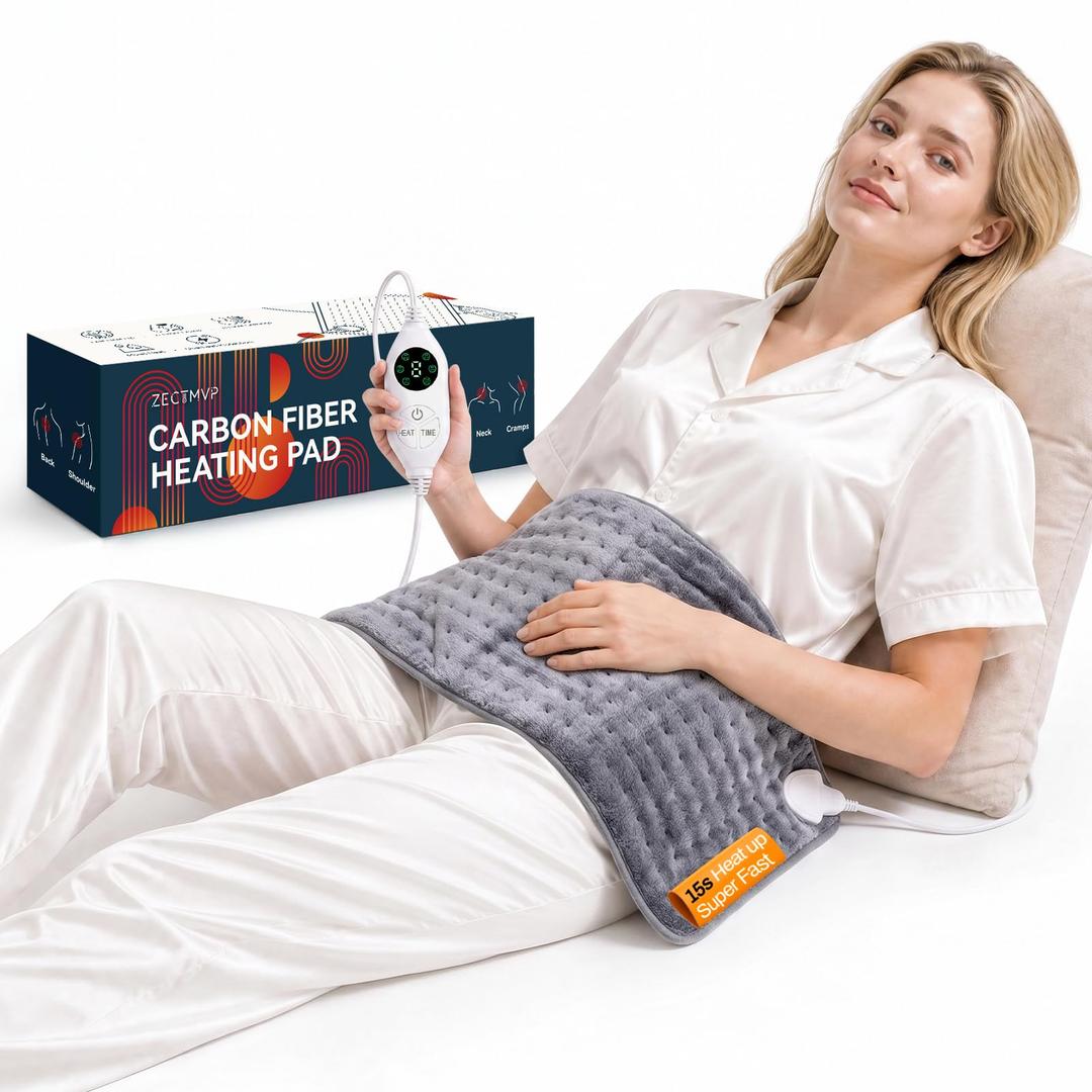158℉ High-Heat 15s Heating Pad for Back/Muscles/Shoulder Pain