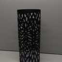 SONGMICS Umbrella Stand, Umbrella Holder for Entryway, Steel Round Umbrella Rack Freestanding, for Canes Walking Sticks, with a Detachable Drip Tray, 2 Long and 2 Short Hooks, Matte Black ULUC20B (7.7"D x 7.7"W x 19.3"H)