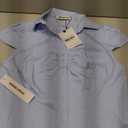 Princess Polly Arianwyn Short Sleeve Shirt (6, Blue)
