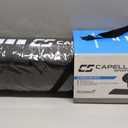 Capelli Sport Exercise Mat Non Slip, EVA Foam Fitness and Workout Mat with Carry Strap, Black, 1/2 Inch Thick