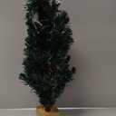 3ft Green Fiber Optic Christmas Tree,Pre-Lit Artificial Mini Christmas Tree, Tabletop Small Xmas Tree with Stars Holiday Home Decorations