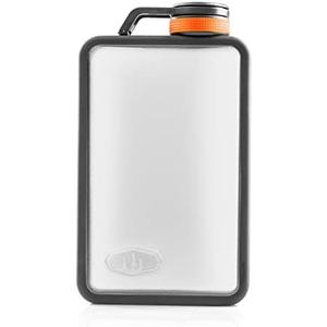 GSI Outdoors, Boulder 10 Flask, Rugged and Shatter-Resistant, Outdoor Hip Flask, Sand, 10 Fl oz, Color: Graphite