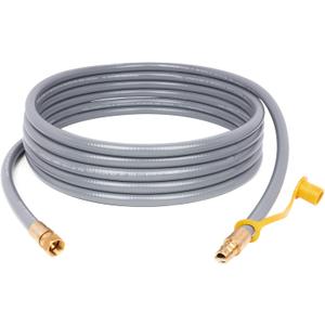GASPRO 20 Feet 3/8" ID Natural Gas Hose, Low Pressure LPG Hose, for Weber, Char-Broil, Pizza Oven, Patio Heater and More
