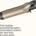 INFINITIPRO BY CONAIR Tourmaline Ceramic 1 -Inch Curling Iron, 1 -Inch Barrel Produces Voluminous Curls, Hair Curler for Use on Medium and Long Hair, Dark Gray