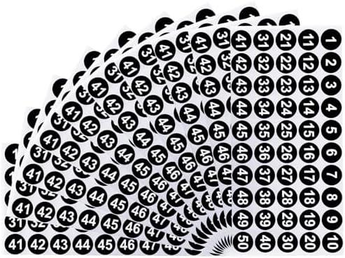 10 Pieces Number Stickers,Number Stickers 1-50,Vinyl Number Stickers,Stickers for Indoor, Outdoor,Number Stickers for Classroom,Office Number Stickers, Number Stickers for Storage, (1 Inch), Pack of 2 