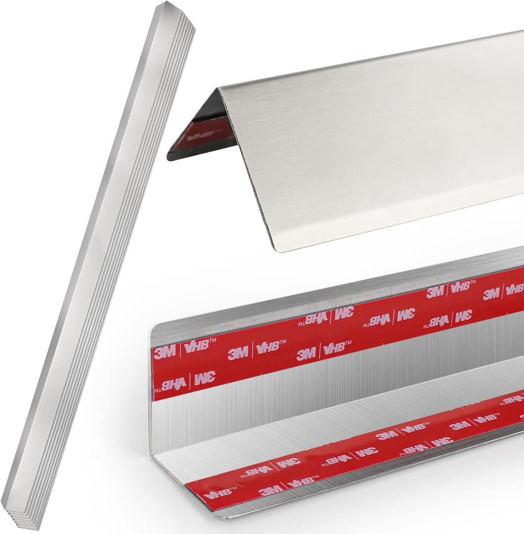 304 Stainless Steel Wall Corner Guard 2 x 2 x 48 inch, Pack of 10 Metal Wall Corner Protector with 90-Degree Angle for Wall Protection and Decoration (10)