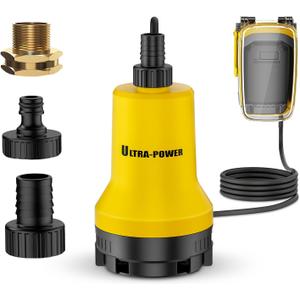 Cordless Submersible Water Transfer Pump, Compatible with Dewalt 20V Max Battery Pack, 17 GPM Sump Pump, Ideal for Pool, Spa, Hot Tub, Garden, Tool Only-Battery & Charger not included