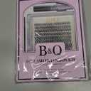 B&Q Lash Clusters Kit 280PCS Eyelash Clusters Kit,40D C 916MIX Individual Lash Comfortable Eyelash Extension Set, Classic Look with Bond and Seal Waterproof, Remover DIY at Home(Set,40DC)