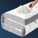 HYPREST 4 Inch Mattress Topper Queen, Thick Cooling Cotton Pillow Top with 2000 GSM Shredded Memory Foam - Soft & Supportive for Back Pain ReliefNon-Slip Bottom (Queen(60*80), White)