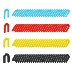 100pcs Tile Spacers, Plastic Shims for Leveling, Horseshoe Shims Spacers to Level Windows, Floors, Toilet, Indoor and Outdoor Use, 1/16, 1/8, 3/16, 1/4 inch