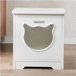 Wooden Cat beds for Indoor Cats,Large Double Cat House Cave with 2 Soft Cushion,Warm Cozy Pet Hideaway for Kittens & Big Cats,17.7"x16.9"x19.68" Natural