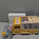 Aliex 38PCS Kids Wooden Truck Tool Set with Toy Drill for Toddlers Ages 3 4 5 6,Montessori STEM Educational Learning Construction Workbench Pretend Play Tool Kit,Birthday Sensory Gift for Boys Girls