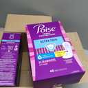 Poise Ultra Thin Incontinence Pads & Postpartum Pads for Bladder Leaks, 4 Drop Moderate Absorbency, Regular Length, 144 Count