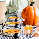 2 x 3 Wick 14oz Pumpkin Scented Orange Candle in Glass Jar with Lid, Large Fall Colored Aromatherapy Gift Candle for Harvest Halloween Home Table Decoration - 60-70 Hours Burning Time